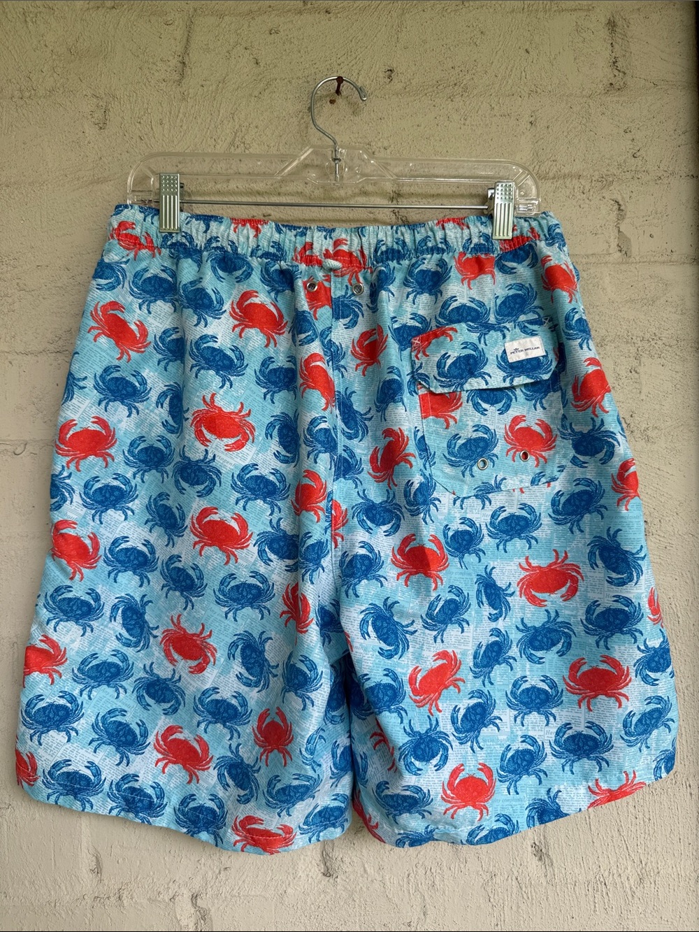 Peter Millar Seaside Collection Blue Crab
Print Swim Trunks Size Large - Picture 7 of 10